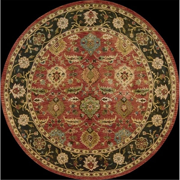 Nourison Jaipur Area Rug Collection Brick 8 Ft X 8 Ft Round 99446011510 - main